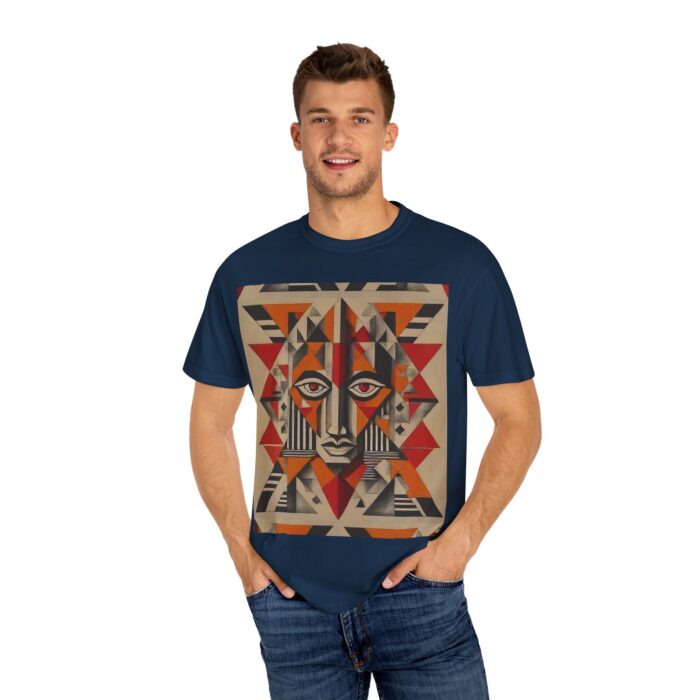 Artistic Unisex Garment-Dyed T-Shirt - Abstract Eye Design - Image 13