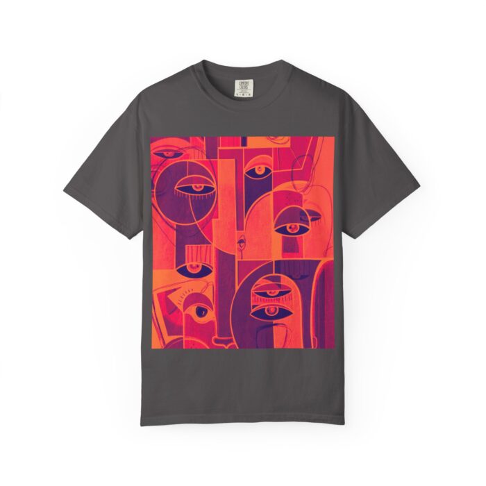 Eye-Catching Unisex Garment-Dyed T-shirt - Bold Art Design for Creative Souls - Image 5