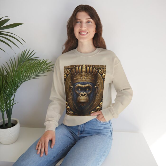 Unisex Crewneck Sweatshirt - Crown Gorilla Head - Image 7