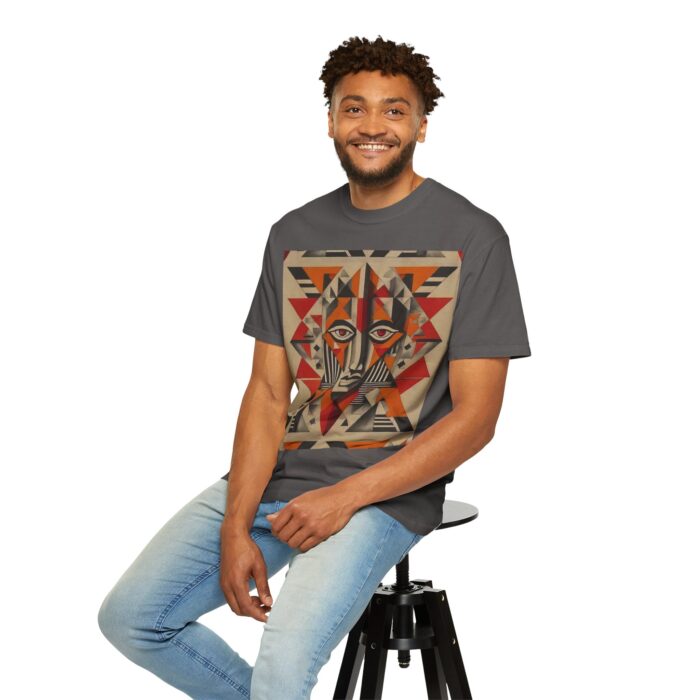Artistic Unisex Garment-Dyed T-Shirt - Abstract Eye Design - Image 16
