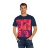 Eye-Catching Unisex Garment-Dyed T-shirt - Bold Art Design for Creative Souls