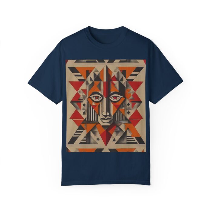 Artistic Unisex Garment-Dyed T-Shirt - Abstract Eye Design - Image 12