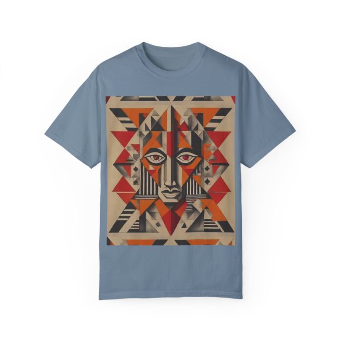 Artistic Unisex Garment-Dyed T-Shirt - Abstract Eye Design - Image 11