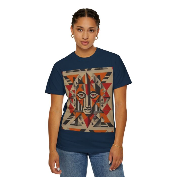 Artistic Unisex Garment-Dyed T-Shirt - Abstract Eye Design - Image 14