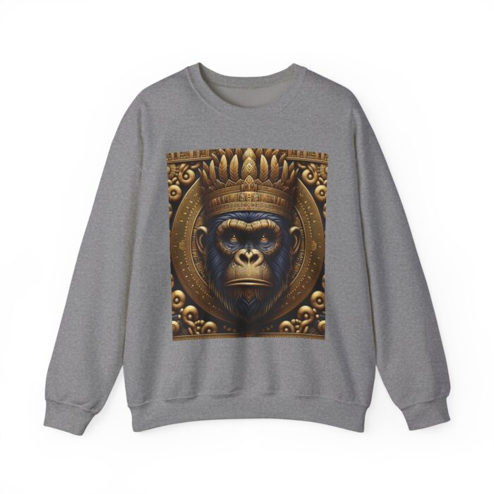 Unisex Crewneck Sweatshirt - Crown Gorilla Head - Image 10