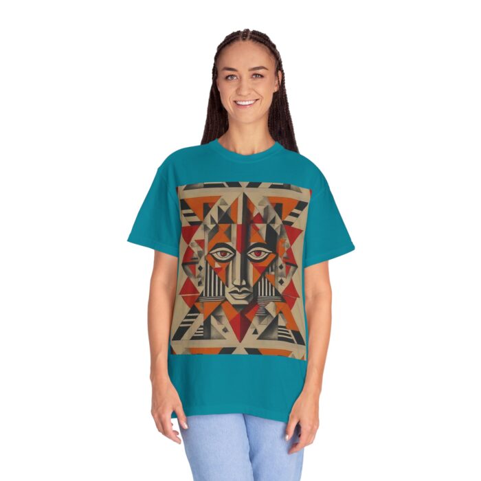 Artistic Unisex Garment-Dyed T-Shirt - Abstract Eye Design - Image 10