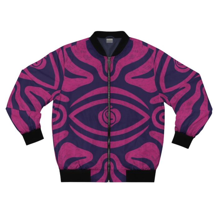 Men's Bomber Jacket with Eye Design - Unique Streetwear for Bold Style - Image 2