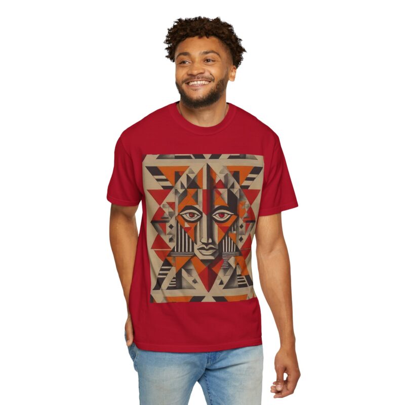 Artistic Unisex Garment-Dyed T-Shirt - Abstract Eye Design