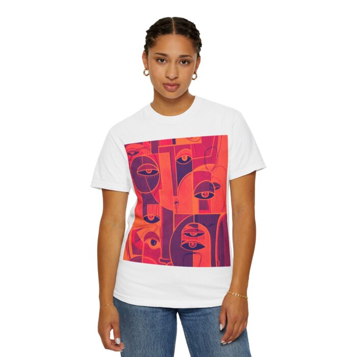 Eye-Catching Unisex Garment-Dyed T-shirt - Bold Art Design for Creative Souls - Image 4