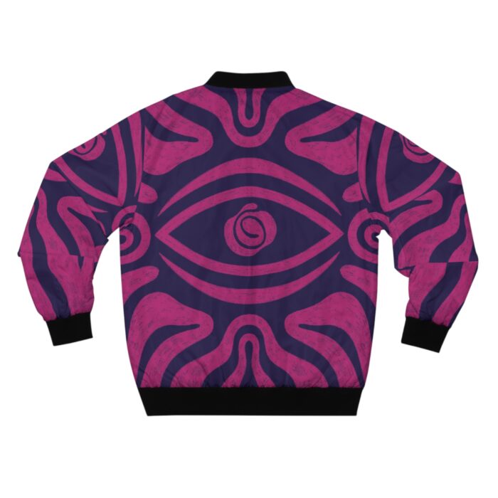 Men's Bomber Jacket with Eye Design - Unique Streetwear for Bold Style - Image 3
