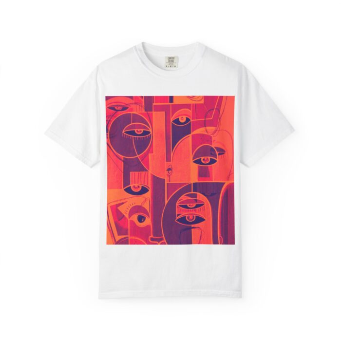 Eye-Catching Unisex Garment-Dyed T-shirt - Bold Art Design for Creative Souls - Image 3