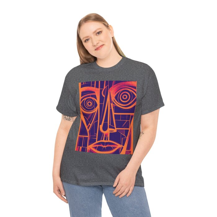 Abstract Face Unisex Tee, Casual Wear, Art Lover's Gift, Birthday Present, Graphic Tee, Home Decor - Image 10