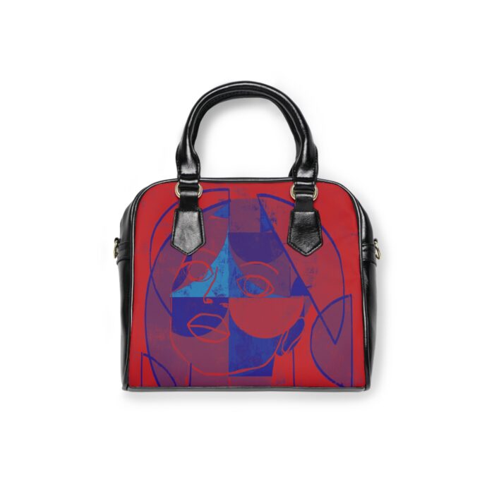 Artistic Shoulder Handbag - Bold Abstract Design, Stylish Handbag, Unique Everyday Tote, Gift for Her, Fashionable Art Accessory - Image 2