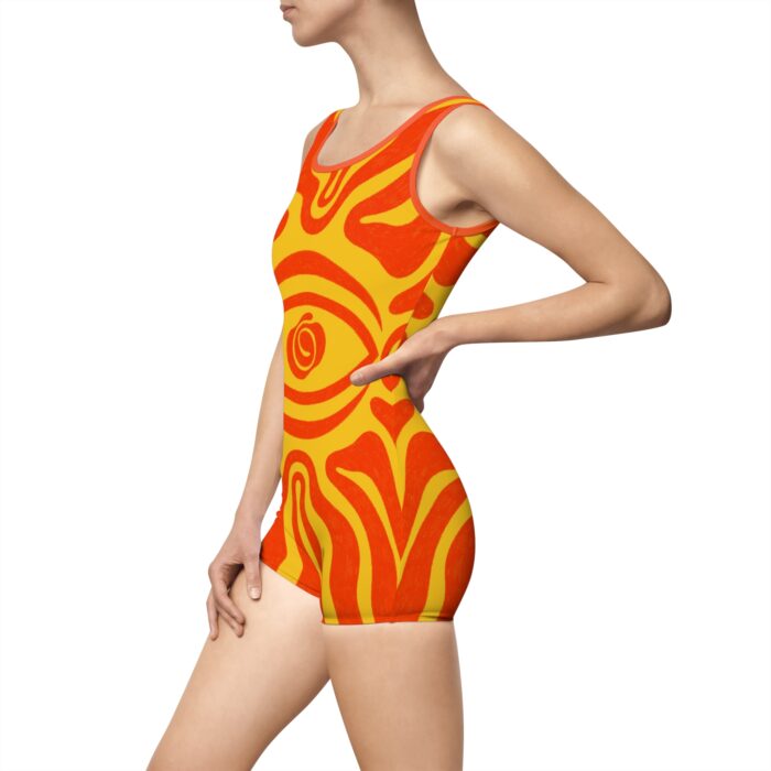 Vibrant Vintage Swimsuit for Women - Retro Eye Design, Perfect for Summer Fun - Image 8