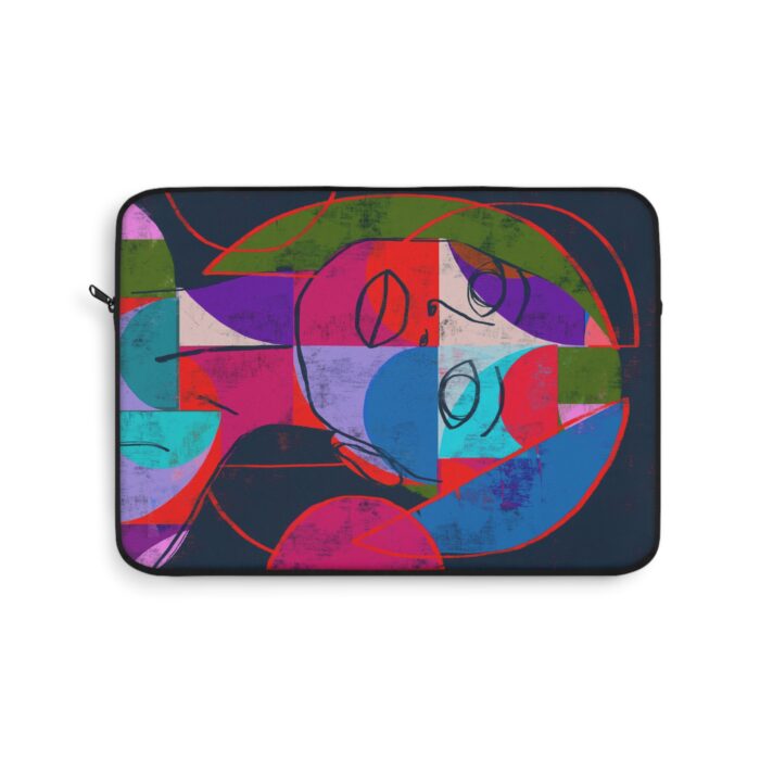 Colorful Abstract Laptop Sleeve, Artistic Sleeve for MacBook, Vibrant Laptop Bag, Unique Tech Accessory, Gift for Students & Creative Professionals - Image 7