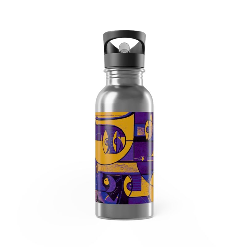 Vibrant Stainless Steel Water Bottle, Artistic Travel Flask, Eco-Friendly Hydration Gift, Unique Drinkware