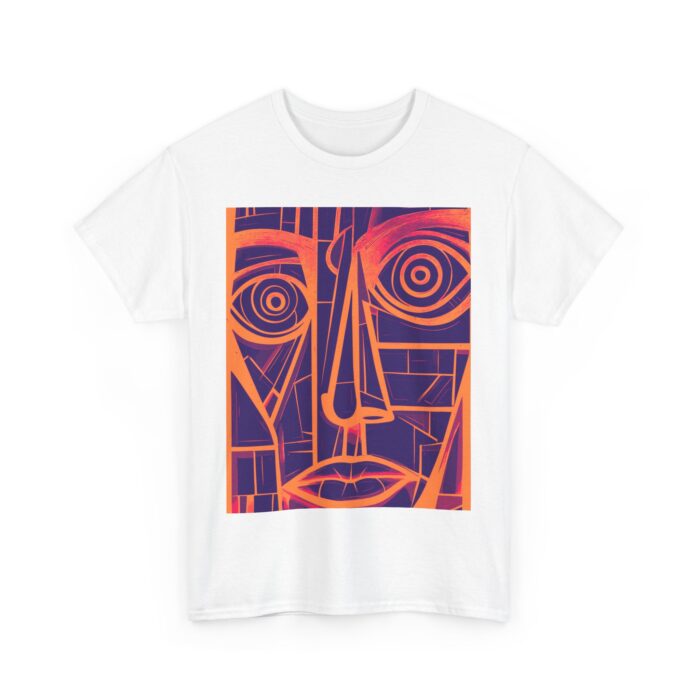 Abstract Face Unisex Tee, Casual Wear, Art Lover's Gift, Birthday Present, Graphic Tee, Home Decor - Image 3