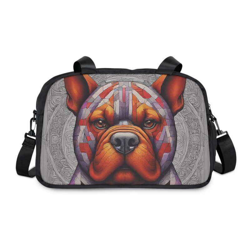 Stylish Fitness Handbag with Dog Design, Gym Tote, Workout Bag, Pet Lover's Bag, Eco-Friendly Gym Partner