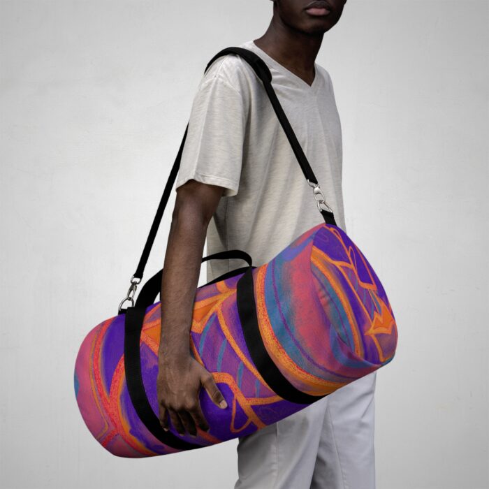 Colorful Art Duffel Bag - Stylish Gym Bag, Weekend Travel Tote, Unique Sports Luggage, Vibrant Workout Accessory, Eye-Catching Carryall - Image 11