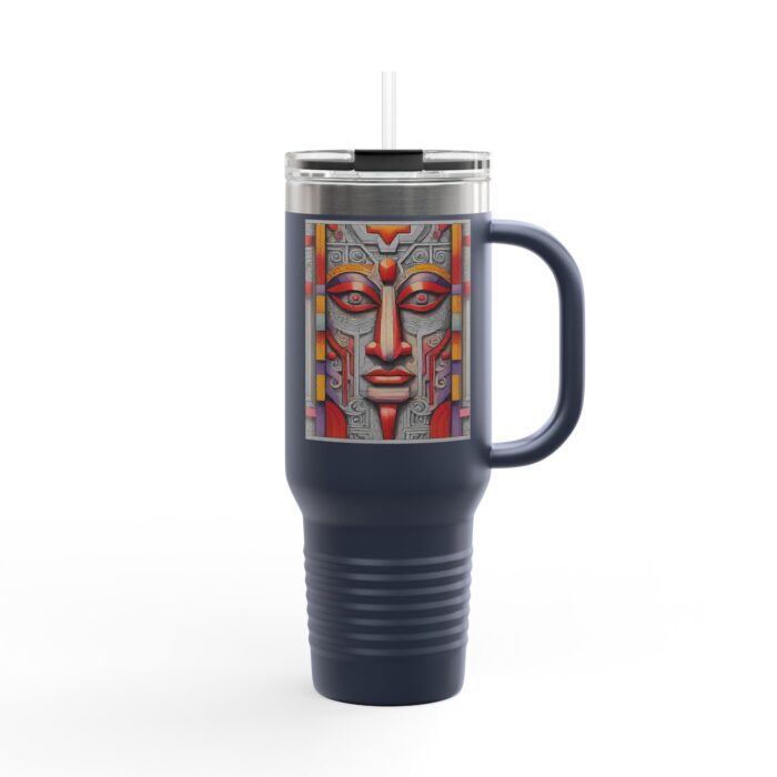 Colorful Insulated Travel Mug, 40oz - Unique Art Design, Perfect for Coffee Lovers, Gift for Her, Road Trips, Eco-Friendly Drinkware - Image 12