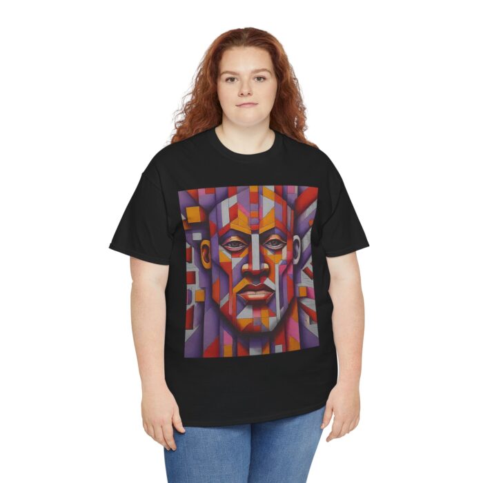 Colorful Abstract Art Tee - Unisex Heavy Cotton Shirt, Graphic Tee, Artistic Apparel, Casual Wear, Unique Gift for Art Lovers - Image 8
