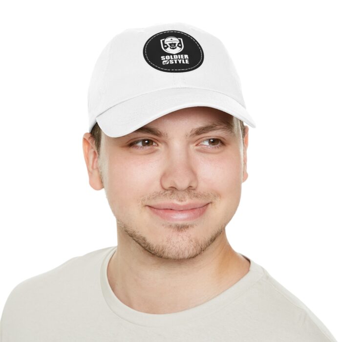 Stylish Dad Hat with Leather Patch, Trendy Baseball Cap, Casual Gift for Father's Day, Summer Accessory, Cool Everyday Wear - Image 8