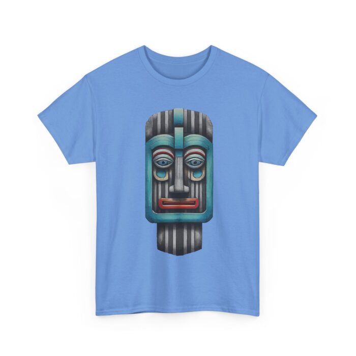 Tribal Art Unisex Heavy Cotton Tee, Ethnic Graphic Shirt, Bohemian Fashion, Gift for Him/Her, Festival Wear, Casual Streetwear - Image 2