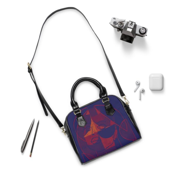 Stylish Abstract Shoulder Handbag, Fashion Tote, Art Purse, Trendy Handbag, Unique Carryall for Art Lovers - Image 4