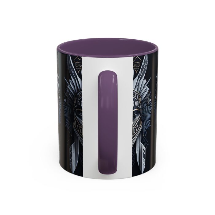 Tribal Warrior Accent Mug - Unique Coffee Cup for Art Lovers, Gift for Him/Her, Boho Home Decor, Black and White Art - Image 14