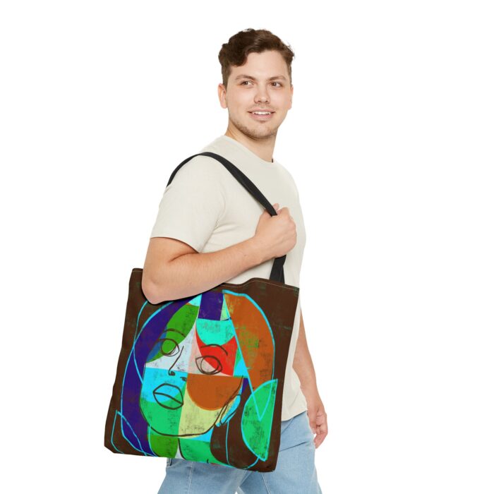 Colorful Unisex Abstract Art Tote Bag, Chic Reusable Shopping Tote, Statement Bag, Gift for Art Lovers, Eco-Friendly Carrier - Image 13
