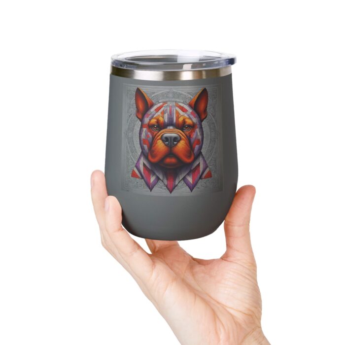Colorful Bully Dog Wine Tumbler, 12oz, Pet Lover Gift, Unique Wine Cup, Dog-Themed Party, Personalized Dog Mug - Image 10