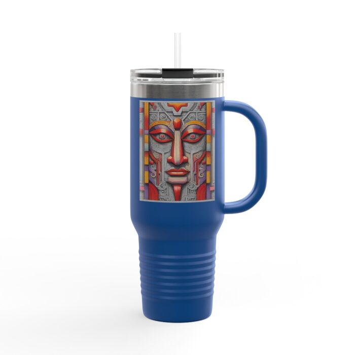 Colorful Insulated Travel Mug, 40oz - Unique Art Design, Perfect for Coffee Lovers, Gift for Her, Road Trips, Eco-Friendly Drinkware - Image 10