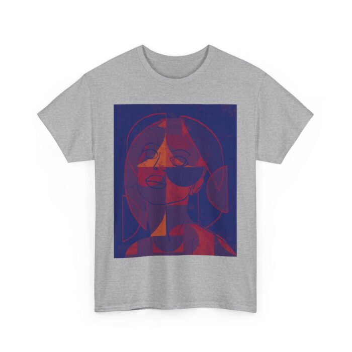 Artistic Unisex Heavy Cotton Tee - Stylish Statement Shirt for Art Lovers, Cool Graphic Tee, Gift for Him/Her, Casual Wear, Unique Design - Image 6