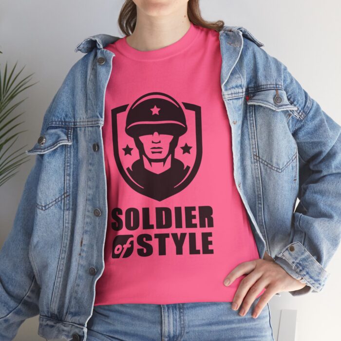 Soldier of Style Unisex Heavy Cotton Tee | Casual Wear, Military Inspired Fashion, Gift for Veterans, Comfortable Everyday T-Shirt - Image 14