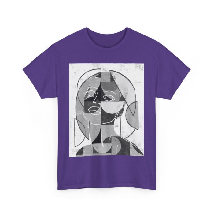 Abstract Art Unisex Heavy Cotton Tee, Artistic Graphic T-Shirt, Casual Wear, Gift for Art Lovers, Streetwear Top, Unique Apparel - Image 13