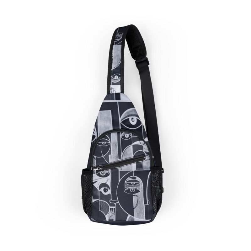 Stylish Chest Bag - Abstract Design, Fashion Accessory, Everyday Carry, Unisex Handbag, Festival Essential, Unique Artwork