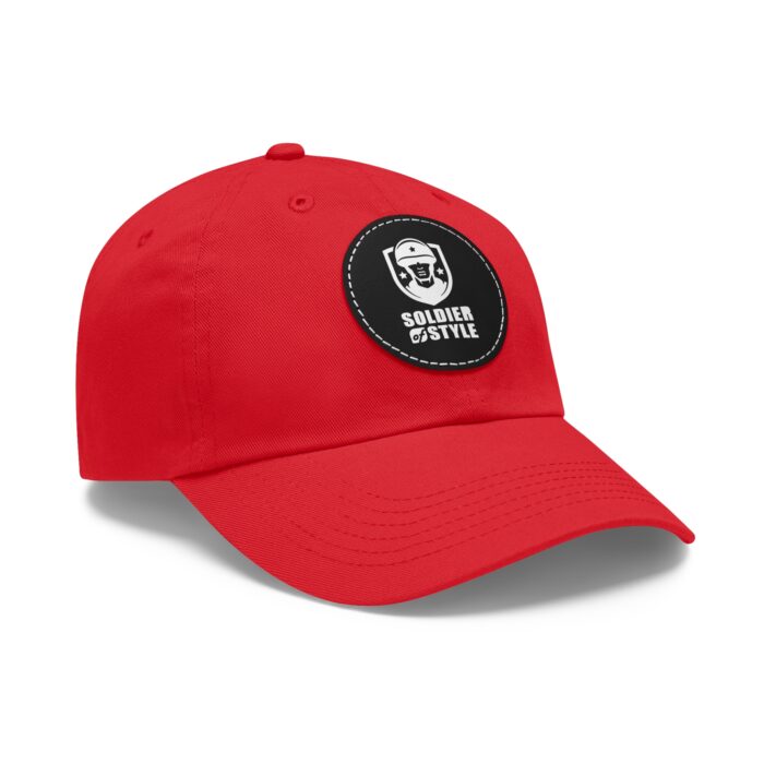 Stylish Dad Hat with Leather Patch, Trendy Baseball Cap, Casual Gift for Father's Day, Summer Accessory, Cool Everyday Wear - Image 4