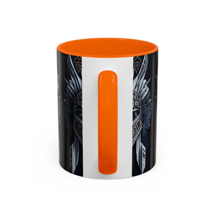 Tribal Warrior Accent Mug - Unique Coffee Cup for Art Lovers, Gift for Him/Her, Boho Home Decor, Black and White Art - Image 12