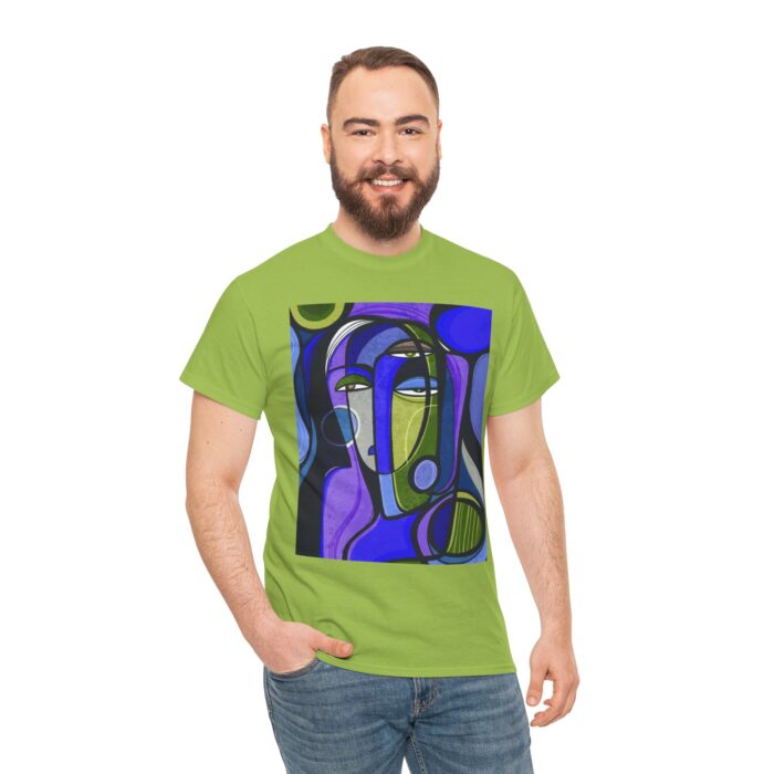 Artistic Unisex Cotton Tee - Unique Graphic Shirt, Casual Wear, Gift for Art Lovers, Trendy Summer Top, Birthday Present - Image 8