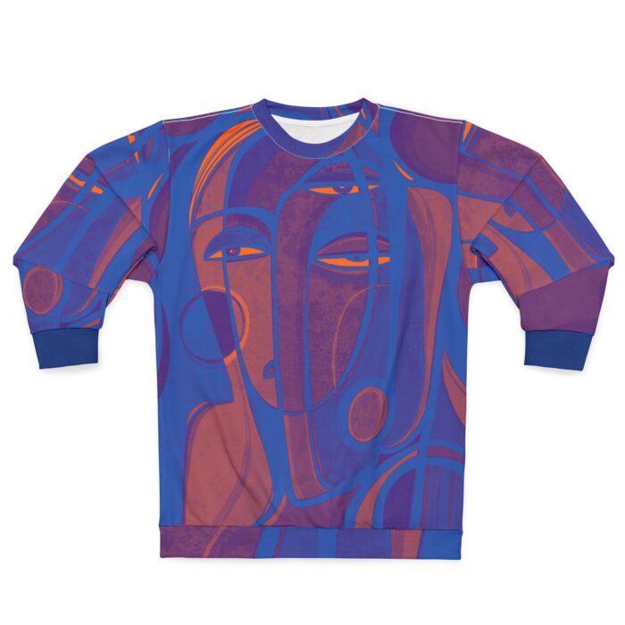 Abstract Art Unisex Sweatshirt - Bold Colorful Design for Creative Souls - Image 2
