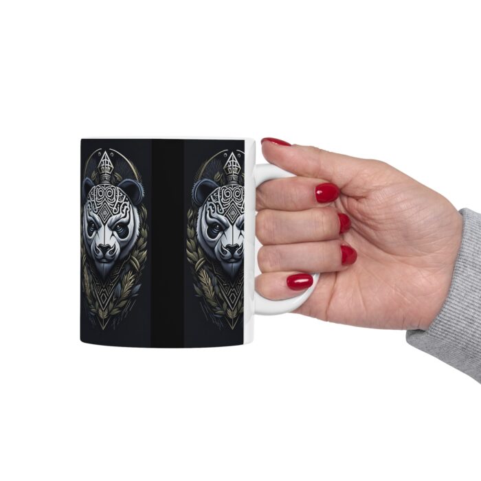 Artistic Panda Mug, Unique Ceramic Mug, Gift for Animal Lovers, Home Decor, Coffee Lover's Gift, Perfect for Birthdays, Relaxation - Image 7