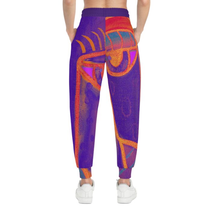 Stylish Unisex Athletic Joggers with Abstract Cubism Face Design for Active Lifestyle - Image 7
