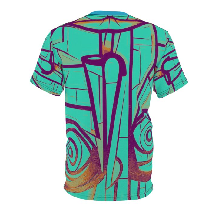 Artistic Unisex Tee - Unique AOP T-Shirt, Abstract Face Design, Gifts for Art Lovers, Casual Wear, Summer Vibes - Image 5