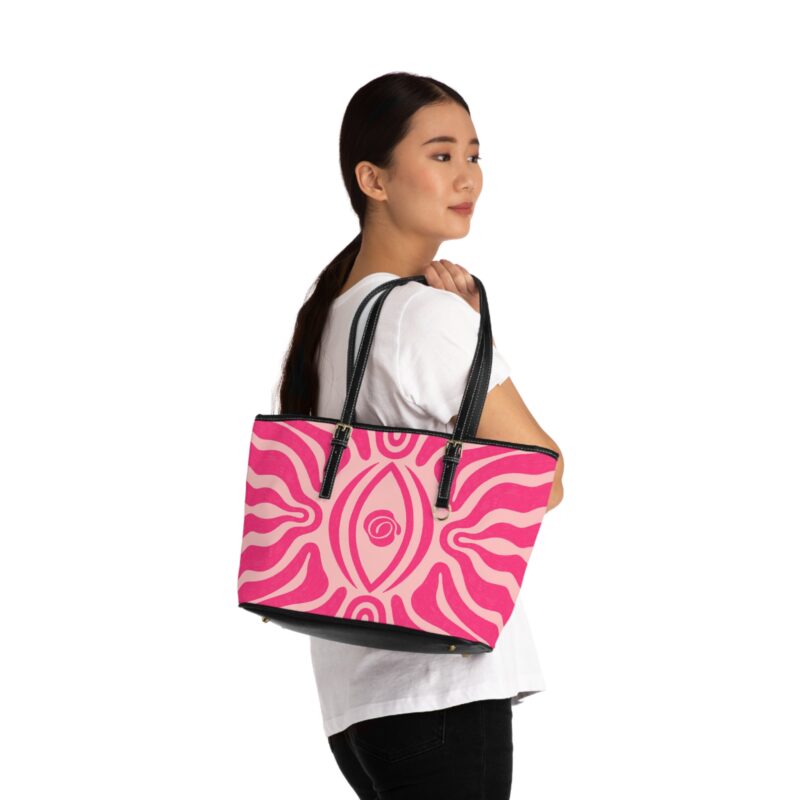 Stylish PU Leather Shoulder Bag with Floral Design, Trendy Tote, Gift for Her, Everyday Use, Fashionable Handbag, Summer Accessory