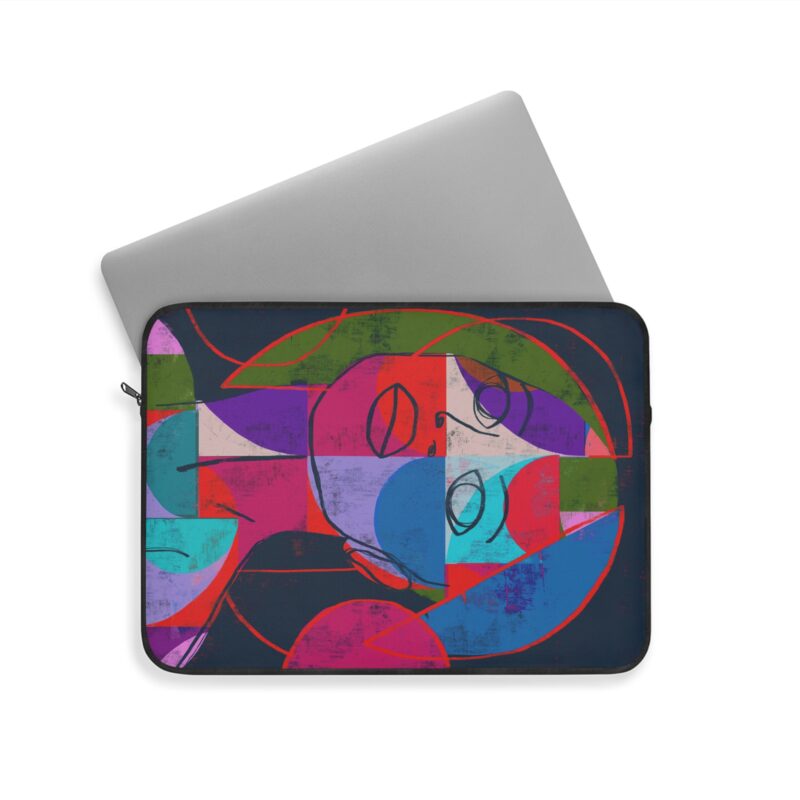 Colorful Abstract Laptop Sleeve, Artistic Sleeve for MacBook, Vibrant Laptop Bag, Unique Tech Accessory, Gift for Students & Creative Professionals
