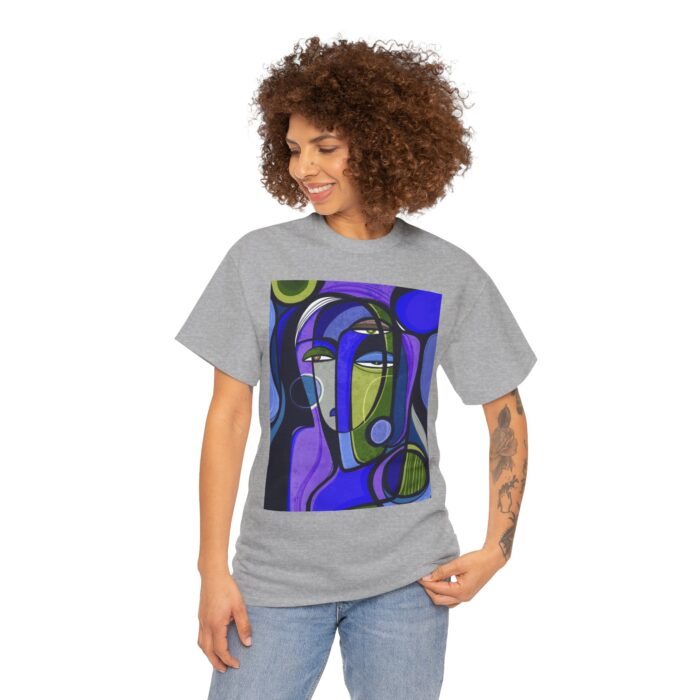 Artistic Unisex Cotton Tee - Unique Graphic Shirt, Casual Wear, Gift for Art Lovers, Trendy Summer Top, Birthday Present - Image 6