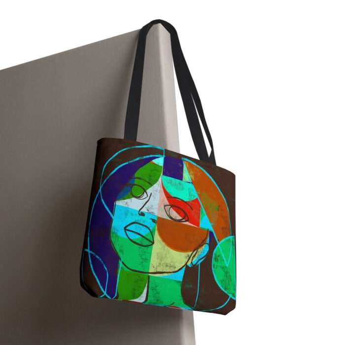 Colorful Unisex Abstract Art Tote Bag, Chic Reusable Shopping Tote, Statement Bag, Gift for Art Lovers, Eco-Friendly Carrier - Image 10