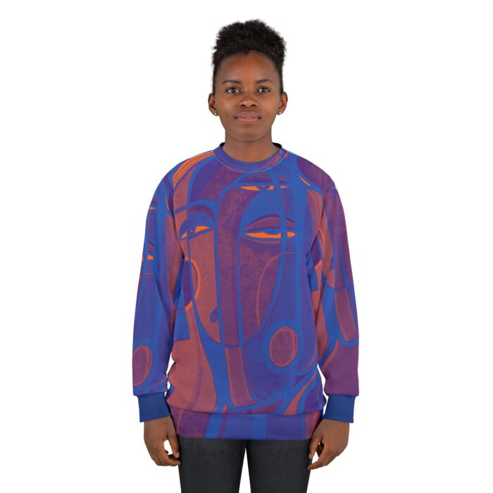 Abstract Art Unisex Sweatshirt - Bold Colorful Design for Creative Souls - Image 4