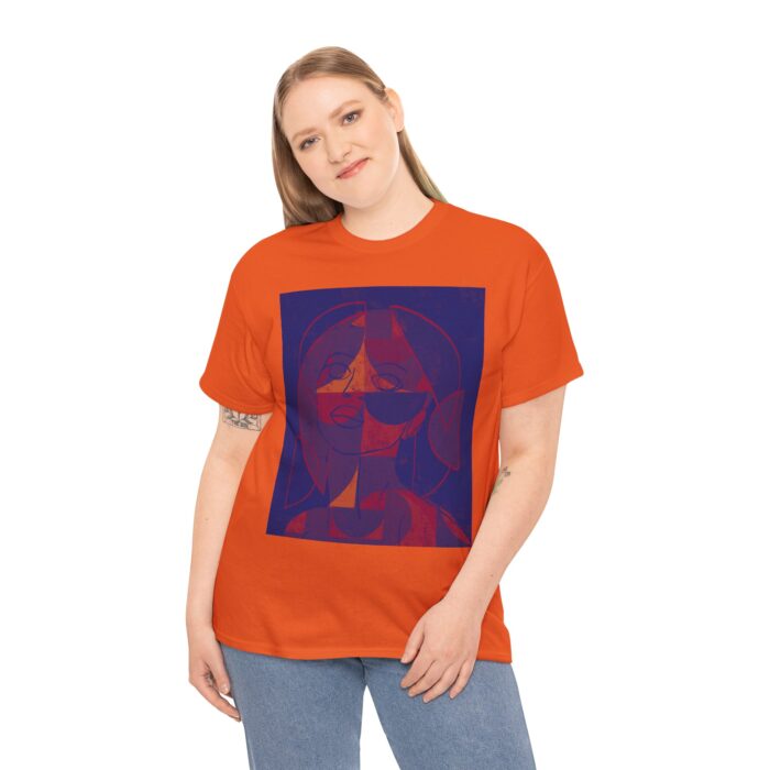 Artistic Unisex Heavy Cotton Tee - Stylish Statement Shirt for Art Lovers, Cool Graphic Tee, Gift for Him/Her, Casual Wear, Unique Design - Image 9