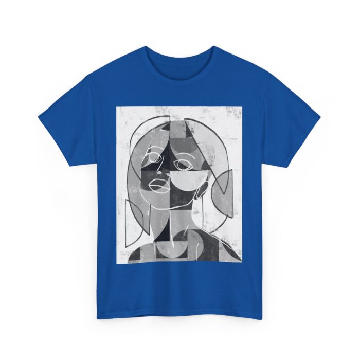 Abstract Art Unisex Heavy Cotton Tee, Artistic Graphic T-Shirt, Casual Wear, Gift for Art Lovers, Streetwear Top, Unique Apparel - Image 12